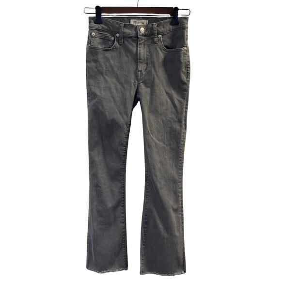 Madewell Women’s Gray Cali Demi Boot Jeans Size 24 - Picture 1 of 6